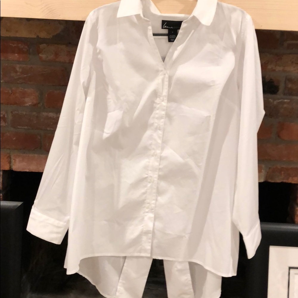 Lane Bryant white tunic